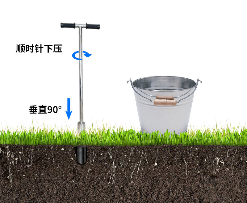 土壤水分監測系統安裝之鉆孔法